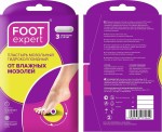 Лейкопластырь, Foot Expert (Фут Эксперт) р. 2.0смх6см 3 шт гидроколлоидный от влажных мозолей