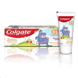 Зубная паста детская, Colgate (Колгейт) 60 мл 3-5 без фторида нежная мята