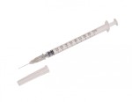 Шприц, 1 мл 27G 100 шт Медхелп одноразовый трехкомпонентный с иглой