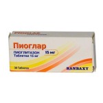 Пиоглар, таблетки 15 мг 30 шт